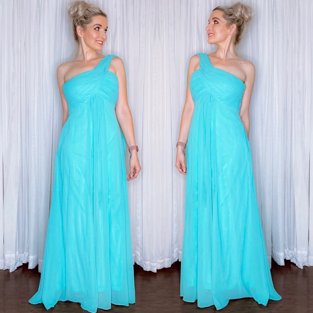 Turquoise Prom Pageant Homecoming Dress - Picture 7 of 8